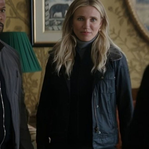 Back in Action 2025 Cameron Diaz Black Jacket | Women’s Celebrity Outfit