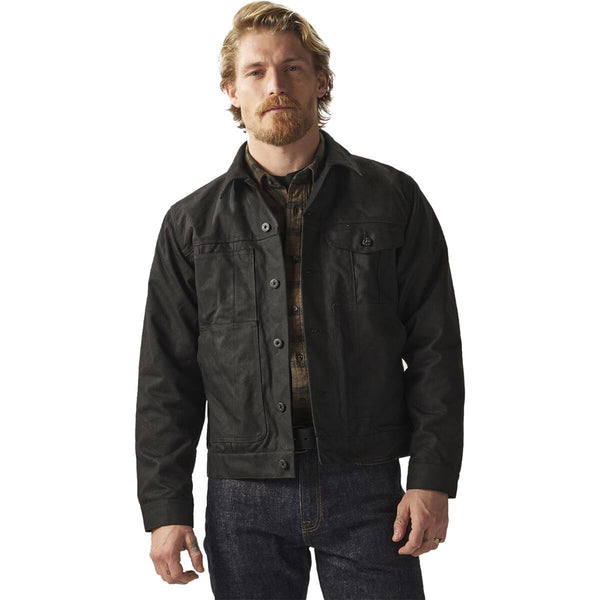Men’s Black Cruiser Short Lined Jacket Front View