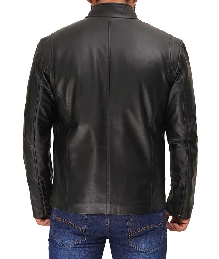Lambskin Biker Style Jacket for Men