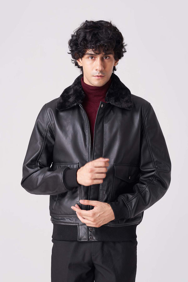 Men’s Aviator Jacket with Insulated Lining