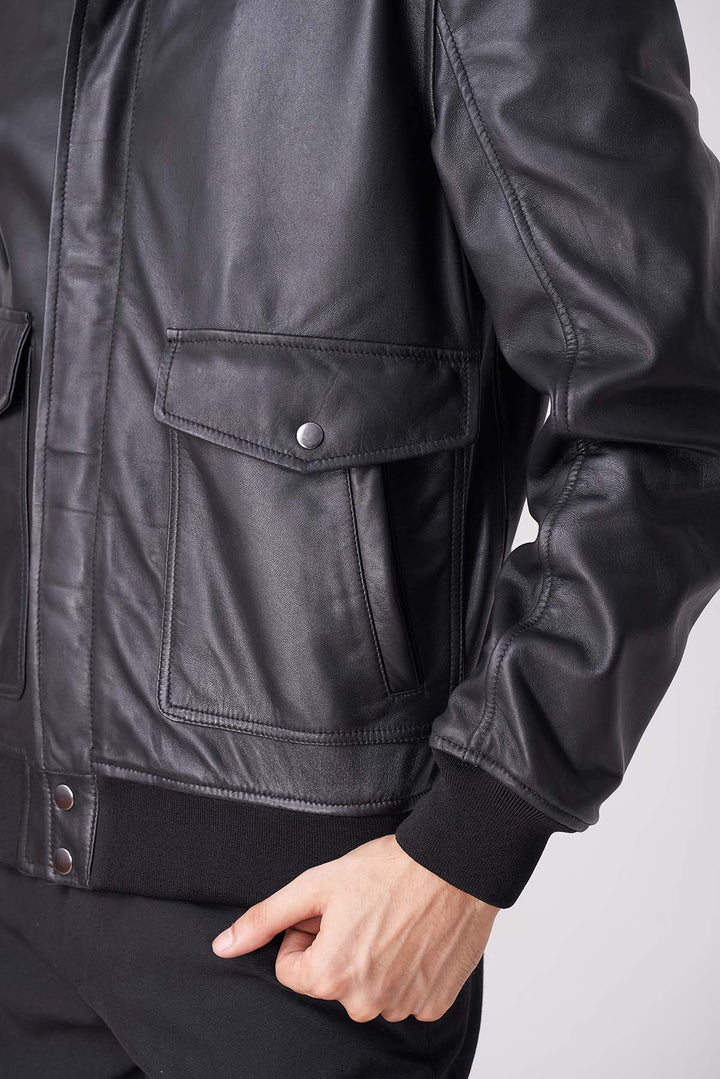 Men’s Aviator Jacket with Insulated Lining