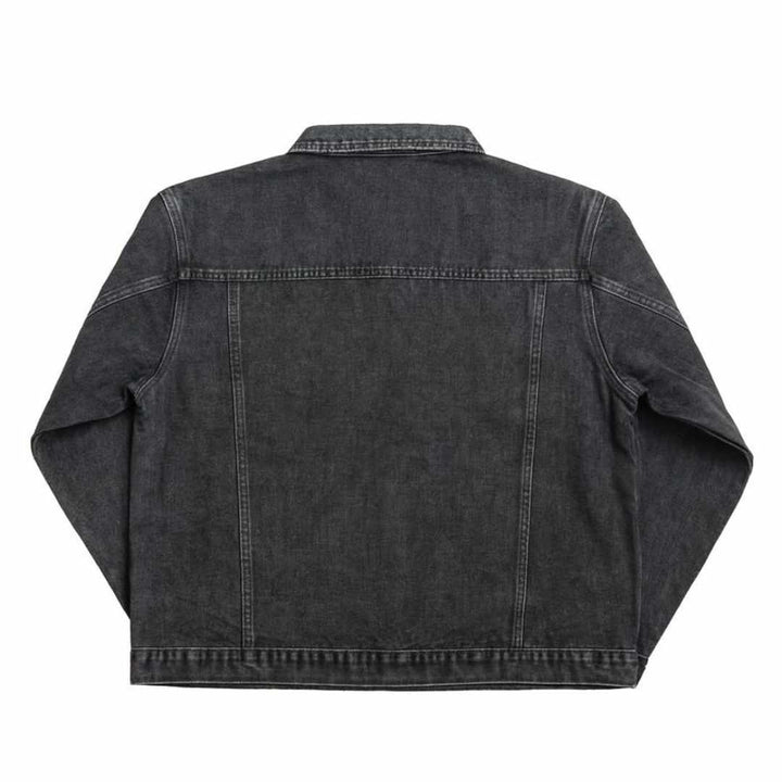 Vintage-inspired denim jacket in acid wash finish