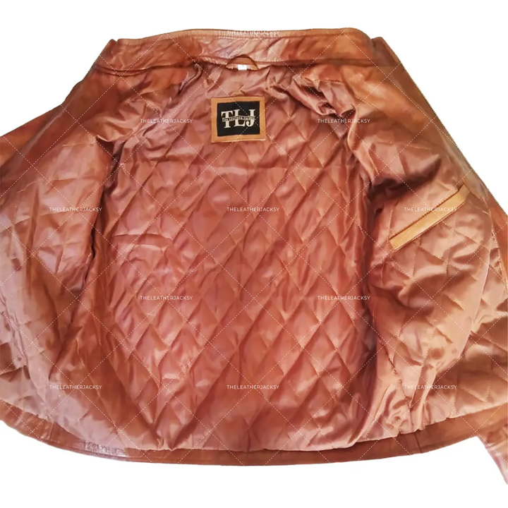 Handmade Women’s Brown Lambskin Leather Motorcycle Jacket – Biker Outerwear