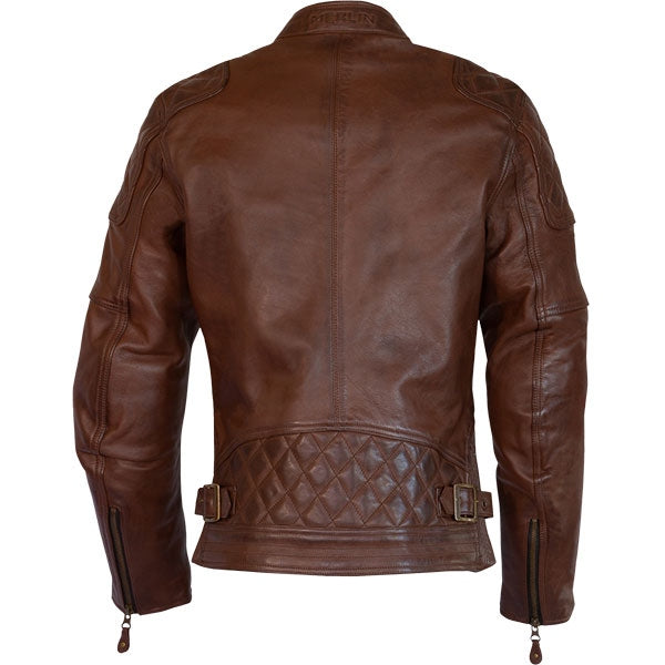 Women’s Brown Motorcycle Leather Jacket with Thermal Liner