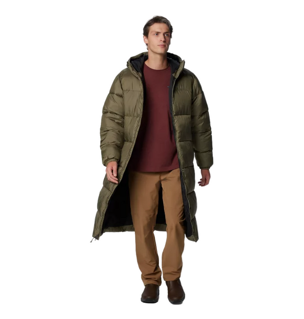 Shop Men’s Puffect Long Puffer Jacket | Olive Winter Coat USA